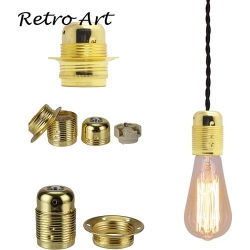 Metal Lamp Holder E27 Screw Bulb Base Light Socket
