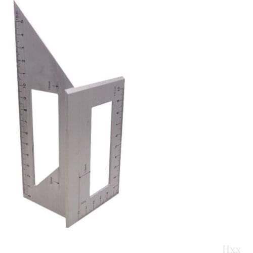 High quality Aluminum Alloy Wooden Square Multifunction Ruler 45 90 Degree Gauge Woodworking