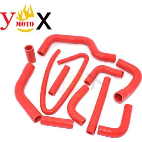 Motorcycle Red Silicone Radiator Hose Water Pipes Coolant Tube High pressure For Ducati Monster S4 MONSTER900 2001-2003 2002