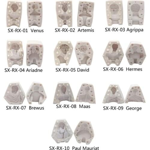 Great Artist Figure Head Plaster Cast Silicone Mold Resin Casting Art Craft Mold