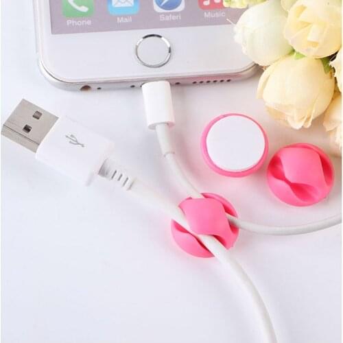 Multipurpose Cable Clips Self Adhesive Black Round Cable Clip Holders for Organizing Cable Cords Home and Office Cable Clip Powe