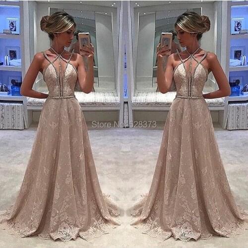 YNQNFS PD25 Vestidos de Fiesta Sexy Bust Open Backless Prom Party Dress Lace