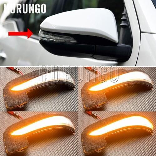 For Toyota Hilux Fortuner Innova 2016 - 2019 Side Rear View Mirror Indicator LED Dynamic Turn Signal Light Sequential Lamp