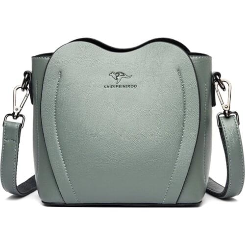 3 Layers Leather Bucket Luxury Handbags Women Bags Designer Women Crossbody Shoulder Bag Bags for Women Ladies Messenger Bag