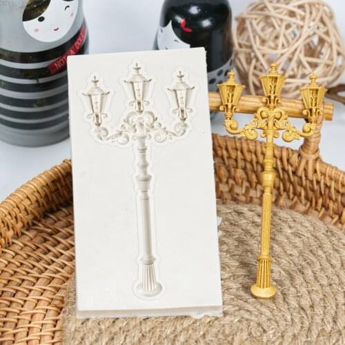 Street Lamp Baking Cakes Decorating Tools For Silicon Fondant Molds DIY Gumpaste Chocolate Moulds Kitchen Bakeware