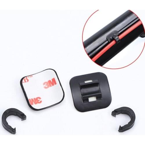 6pcs Bicycle Aluminum Shifter Brake Cable Fixed Clamp Conversion Seat MTB Road Bike Oil Tube Frame U Buckle Tubing Clip Guide