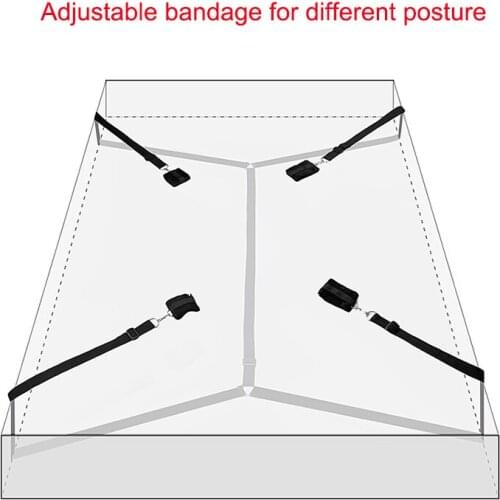 Adult Amazing Mall-Under Bed Bondage Restraints System with Hand Cuffs Ankle Cuff Slimming Wraps BDSM sex Toys