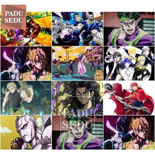 Japanese Anime Diamond Art Painting JoJo Bizarre Adventure Joestar Full Square Daimond Mosaic Paintings Embroidery Gifts For Men
