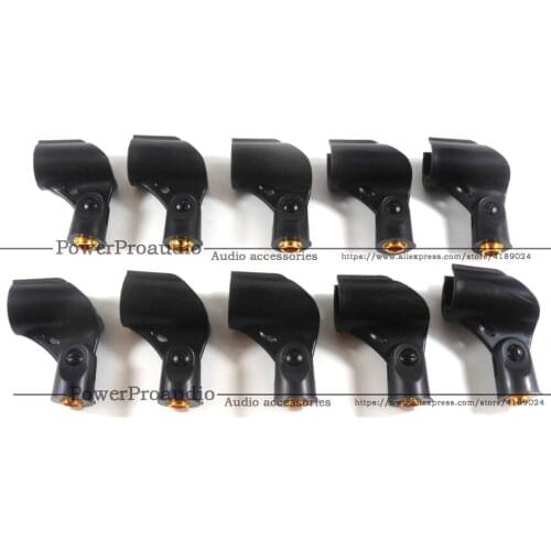 10PCS /LOT Hiqh quality Microphone Clip Holder fits for Shure A25D, SM58, SM57 & other 3/4" inch microphone