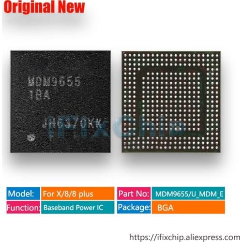 10pcs/lot MDM9655/U_MDM_E For iphone X/8/8plus/8 plus BB Power IC Baseband CPU power Chip