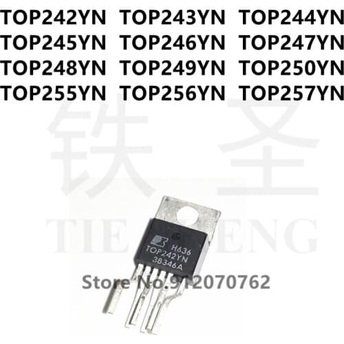 10PCS TOP242YN TOP243YN TOP244YN TOP245YN TOP246YN TOP247YN TOP248YN TOP249YN TOP250YN TOP255YN TOP256YN TOP257YN TO-220-6