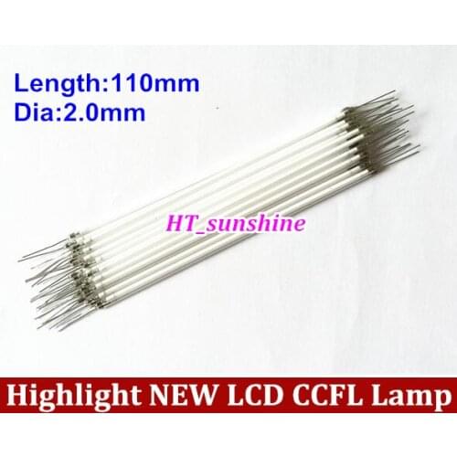 100PCS Free Shipping CCFL 110 mm * 2.0mm LCD Backlight Lamp 110mm ccfl light