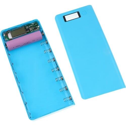 2PCS Hot sale 5V Dual USB 8*18650 Power Bank Battery Box Mobile Phone Charger DIY Shell Case For iphone6 Plus S6 xiaomi