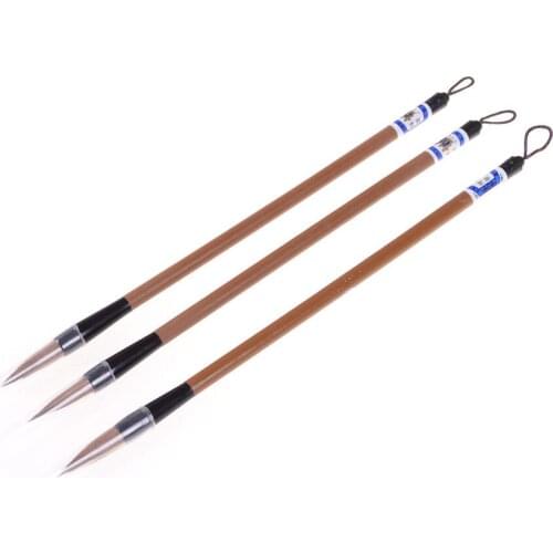 3pcs/set Excellent Quality Chinese Calligraphy Brushes Pen For Woolen And Weasel Hair Writing Brush Fit For Student School