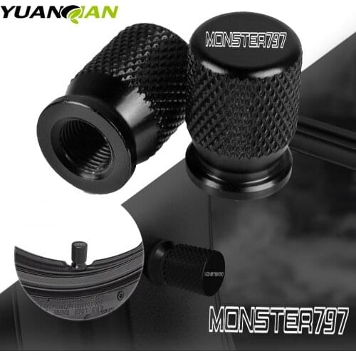 Motorcycle Accessories CNC For DUCATI MONSTER 797 748 749 821 Couple Aluminum color Vehicle Wheel Tire Valve Stem Caps Covers
