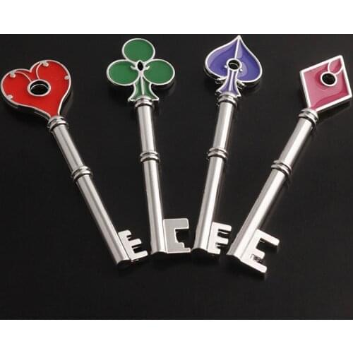 RJ New Residents Evils RPD Key Square Plum Heart Keychains Umbrella Corporation Keyring Key Holder For Men Fans Collection Gift