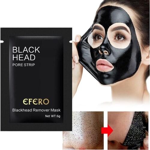 EFERO 5Pcs Blackhead Remover Nose Mask Deep Cleansing Pore Blackhead Peeling Mask Pore Strip Cleanser Acne Treatment Skin Care