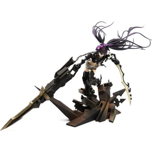 Insane Black Rock Shooter Model Action Figure Anime 28CM Avenger Statue Collection Toys For Kids Desktop Decoration Gift Figma