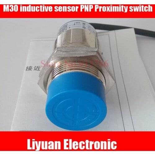 1pcs 3cm Long distance Proximity switch M30 inductive sensor PNP three-wire normally open 10-30V