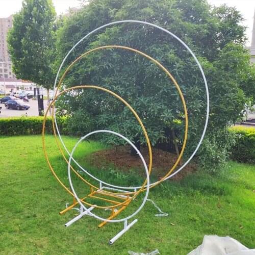 Metal Circle Round Arch Balloon Flower Iron Ring Background Arch Frame Stand Wedding Mariage Birthday Party Backdrop Decor