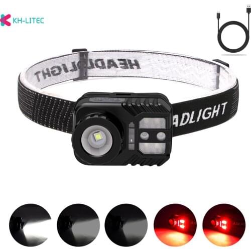 Mini COB+XML-2 LED Headlamp 5 Modes Waterproof Headlight Head Flashlight Torch Lanterna For Outdoor Camping Night Fishing