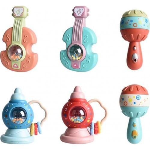 New Infant Educational Toys 0-3 Years Old Can Chew Teether Grasp The Rattle Teach Baby Toys Childrens Comfort Toys