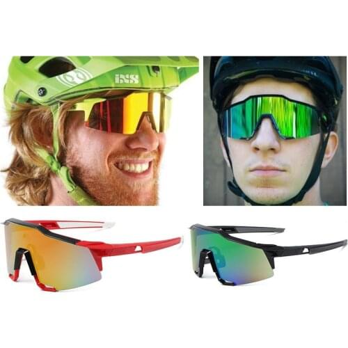 100 New Sunglasses Outdoor Riding Glasses Bicycle Glasses Sports Windproof Big Frame Glasses Glasses Cycling Glasses Dirt Bike