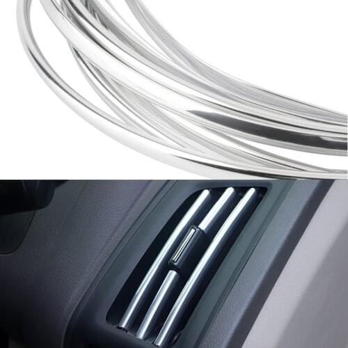 Newest 3m U Shape DIY Car-styling Interior Air Vent Grille Decoration Strip for Peugeot 206 207 208 301 307 308 407 2008 3008