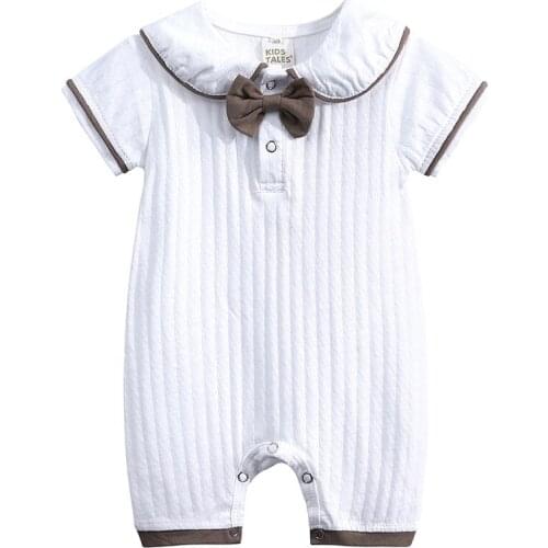 Newborn Baby Clothes Boys Girls Cotton Short Sleeve Rompers Summer Cartoon Jumpsuits Infant Outfits Clothing