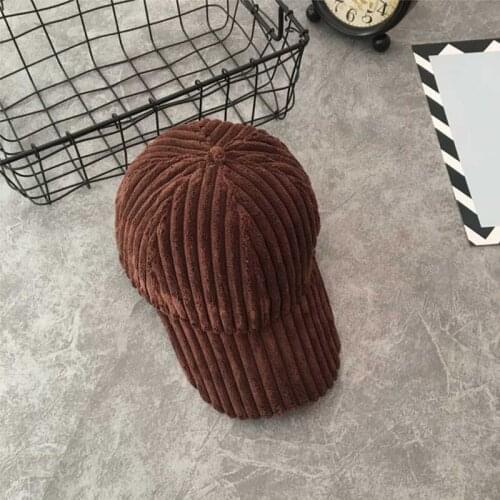 Blank Plain 6 Panel Unisex Striped Cap Adjustable Plain Hat Baseball Dad Cap