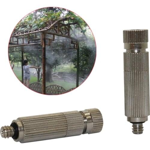 20~90 bar High Pressure Mist Nozzle Stainless Steel Sprinkler for misting system Plant Cooling Fog Sprayers with Net Filter 3Pcs