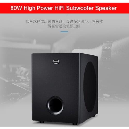 80W 10 Inch High-power Subwoofer Speaker S820 Home Theater Subwoofer Audio HiFi Fever Subwoofer Audio Karaoke Bass Speaker