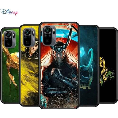 Marvel Avengers Loki For Xiaomi Redmi Note 10S 10 9T 9S 9 8T 8 7S 7 6 5A 5 Pro Max Soft TPU Silicone Black Cover Phone Case