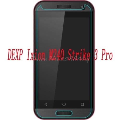 Smartphone 9H Tempered Glass for DEXP Ixion M240 Strike 3 Pro GLASS Protective Film Screen Protector cover phone