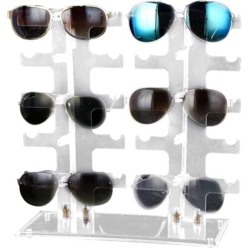 Glasses Storage Double Row 10 Pairs Of Sunglasses Glasses Shelf Plastic Glasses Display Stand Jewelry Display Shelves For Store