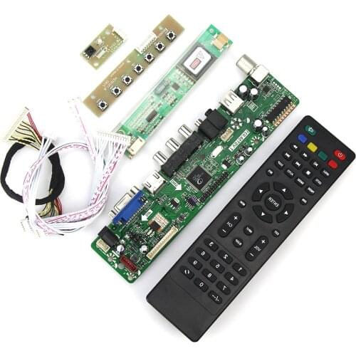 T.VST59.03 LCD/LED Controller Driver Board For N141I3-L02 LP141WX3-TLN1 (TV+HDMI+VGA+CVBS+USB) LVDS Reuse Laptop 1280x800