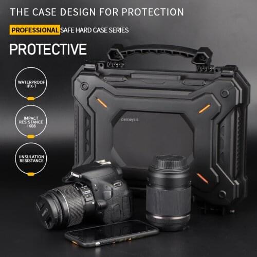 Outdoor Hunting Gun Safety Case with Foam Padded Camera Protective Case Waterproof Tactical Gun Pistol Hard Shell Box