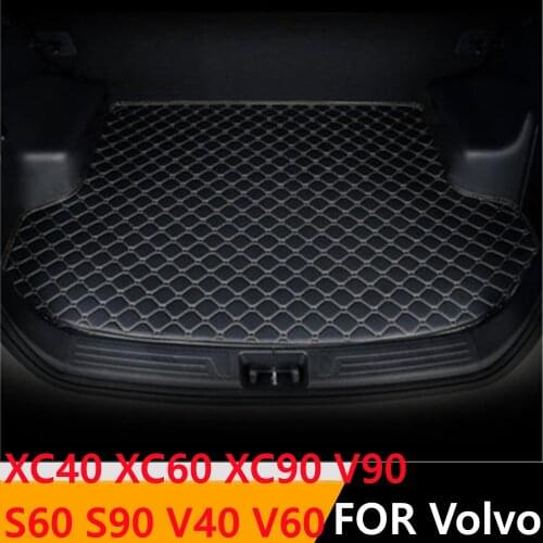 Sinjayer Waterproof Car Trunk Mat AUTO Tail Boot Cargo Pad Carpet Liner For VOLVO XC60 XC90 XC40 S60 S90 V40 V60 V90 All Models
