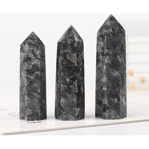 1PC Natural Rare Gray Black Quartz Crystal Single Terminated Wand Point Healing Mineral Home Decor Stone Healing Crystals