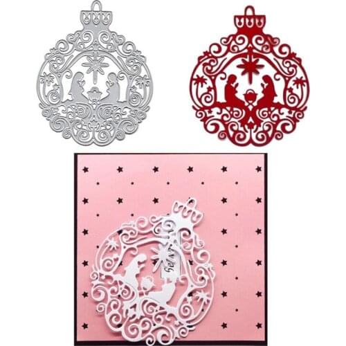 1PC Nativity Ornament Metal Cutting Dies Scrapbooking Steel Craft Die Cuts Paper Art Emboss Card Making Stencil