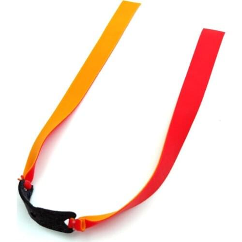 10pcs/set Slingshot Powerful Elastic Flat Rubber Band Natural Latex Catapult Kit Slingshot Resilient Tube Hunt Accessories