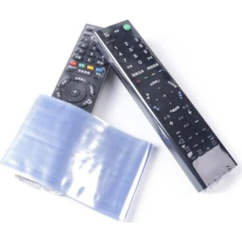 10Pcs/bag Transparent Film TV Remote Control Cover Air Condition Remote Control Protective Case Bag Anti-dust Remote Bag