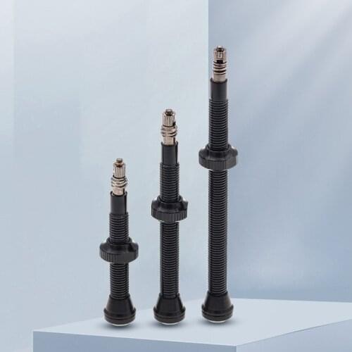 Genier 2pc 44mm 60mm 80mm Bicycle Tubeless Tire Air Valves Bike TLR Tyre Air Mouth Valve MTB Road Bicycle Parts Tire Accessories