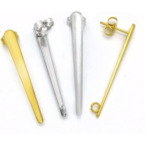 3pairs/lot 12x35 100% Stainless Steel Earring Finding Wholesale Never Fade Top Quality Factory Price DIY Jewelry Findings