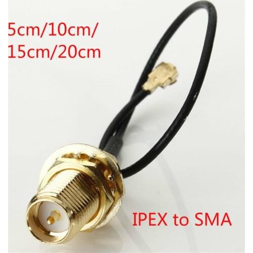 5PCS IPEX to RP-SMA-K SMA Connector U.FL IPX IPEX RF Jumper Cable RP SMA to IPX RF 1.13 Extension Pigtail Connector for AP Wi-Fi