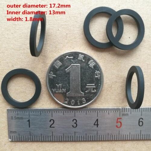 5pcs 17.2mmx13x1.8 Buffer rubber ring Shock absorption rubber pad Waterproof for cassette deck audio tape Stereo player