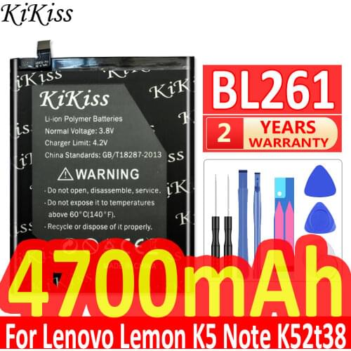 BL261 For Lenovo Music Lemon Vibe A7020 K5 Note K5Note K52t38 K52e78 4700mAh Cell Phone High Capacity Battery