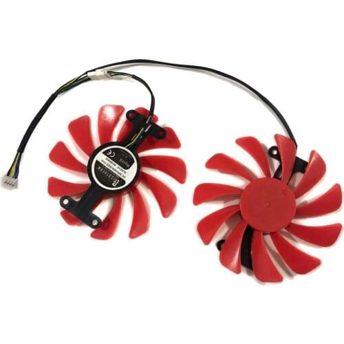 2pcs/set Video Cards GTX1080 GPU Alternative Cooler Fan For gainward GTX 1080 gtx1080Ti Graphics Card Cooling