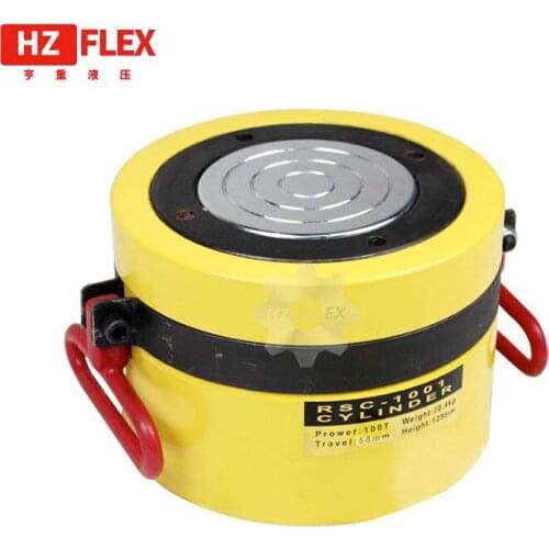 RUS WAREHOUSE RSC20050 200T50mm Hollow Hydraulic Jack Cylinder Multi-use Manual Oil Pressure Hydraulic Lifting