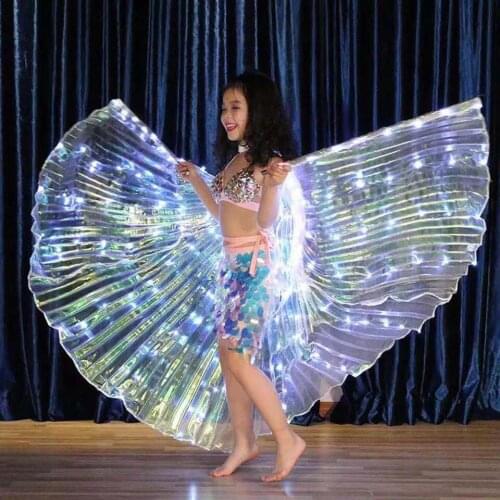 Children Dancers LED Performance Butterfly Wings Belly Dance Carnival Led Costumes Christmas Shows